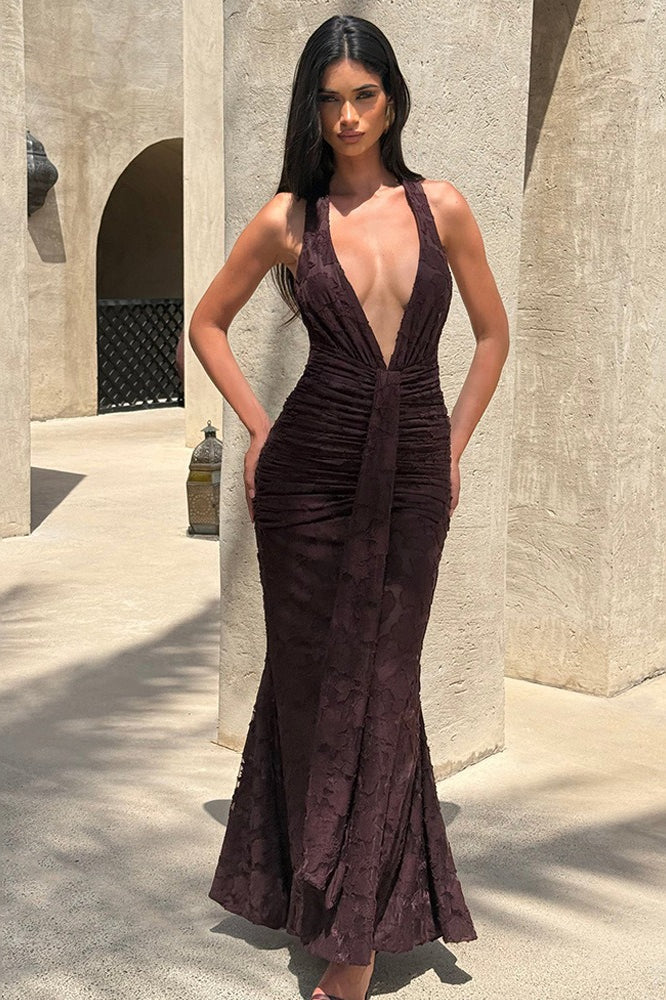 Tie Up Ruched Dress with Premium Everyday Styling Boutique Fashion Style