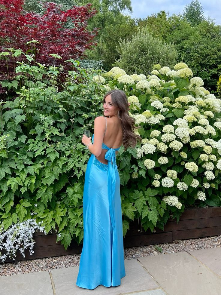 Blue Backless Long Prom Dress Evening Dress Y7516 - View 3 | VelvetHem