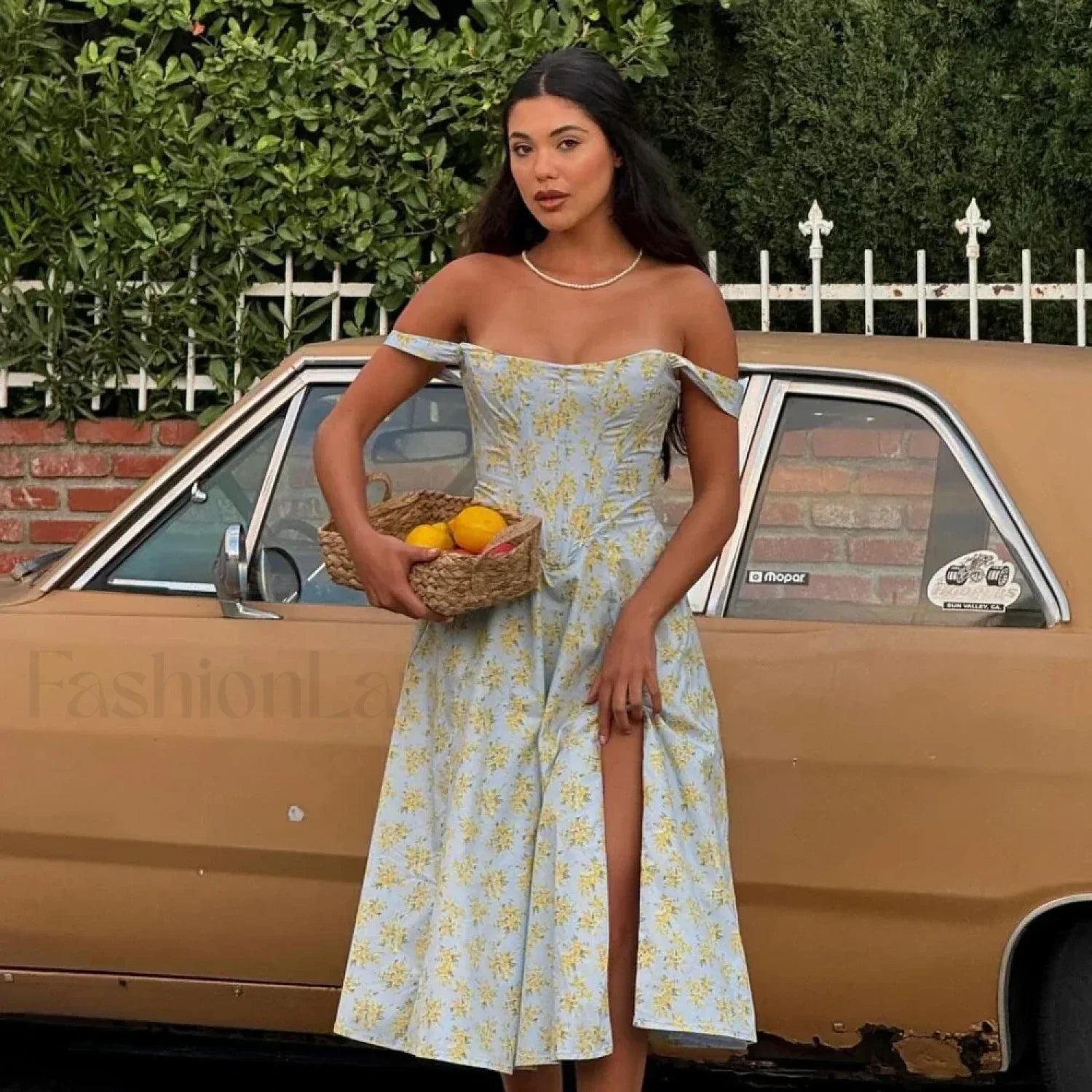 Elegant Summer Corset Floral Dress
