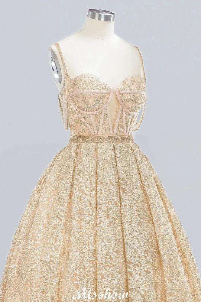 Elegant Tulle Lace Ball Gown Shaghetti Sweetheart Sleevless Wedding Dress (ZD13992)