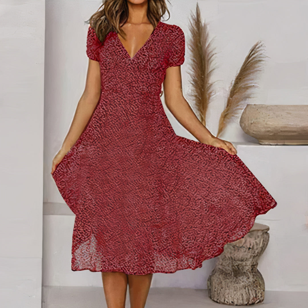 Hilda Elevated a Line Summer Dress for Women Statement Occasion Edit