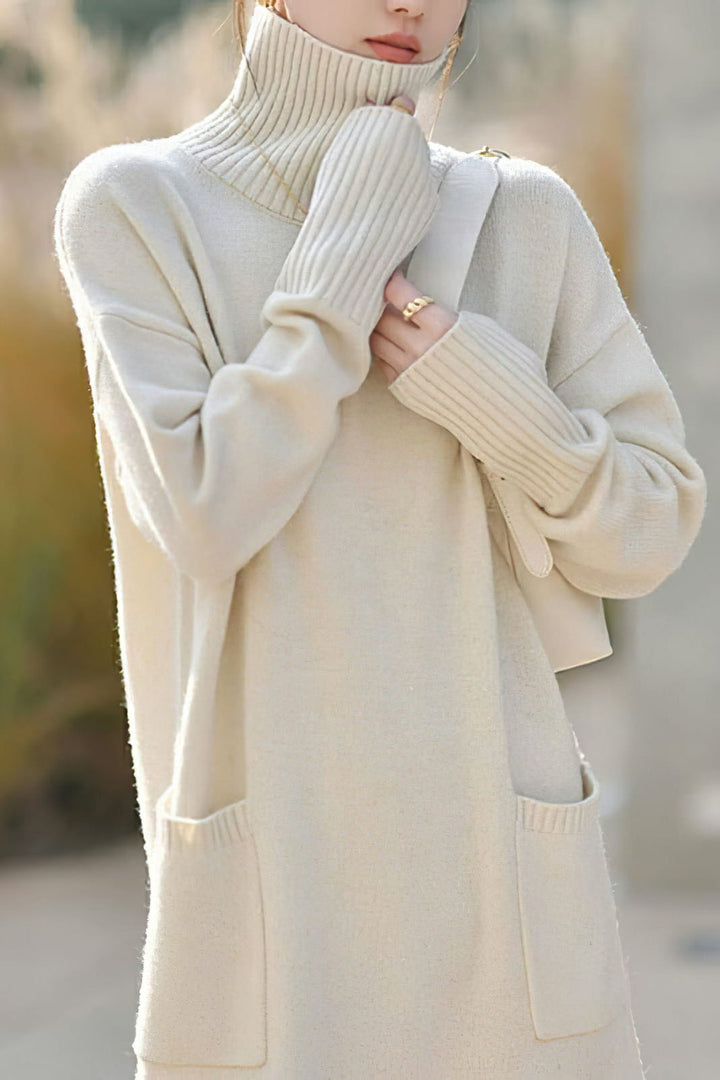 Iva Exclusive Knitted Sweater Dress Chic Silhouette Collection
