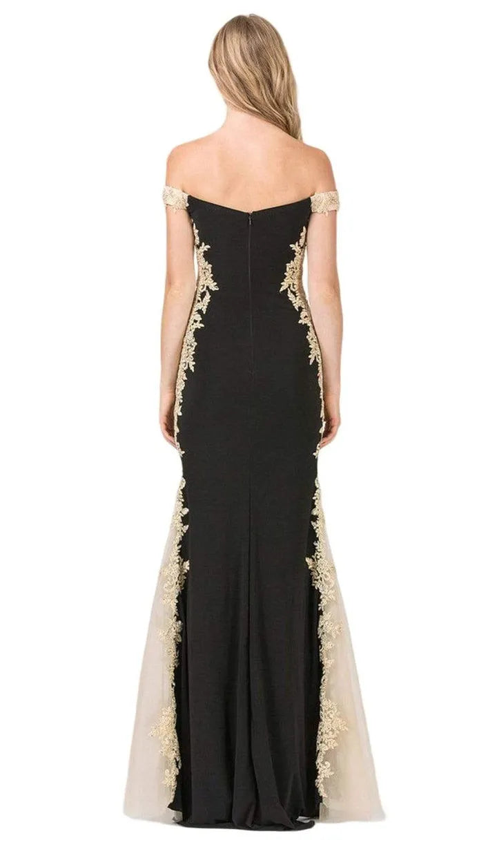 Noble Satin Mermaid Lace Appliques Prom Dress Off The Shoulder Formal Evening Dress Floor Length Kafeta Party Gowns