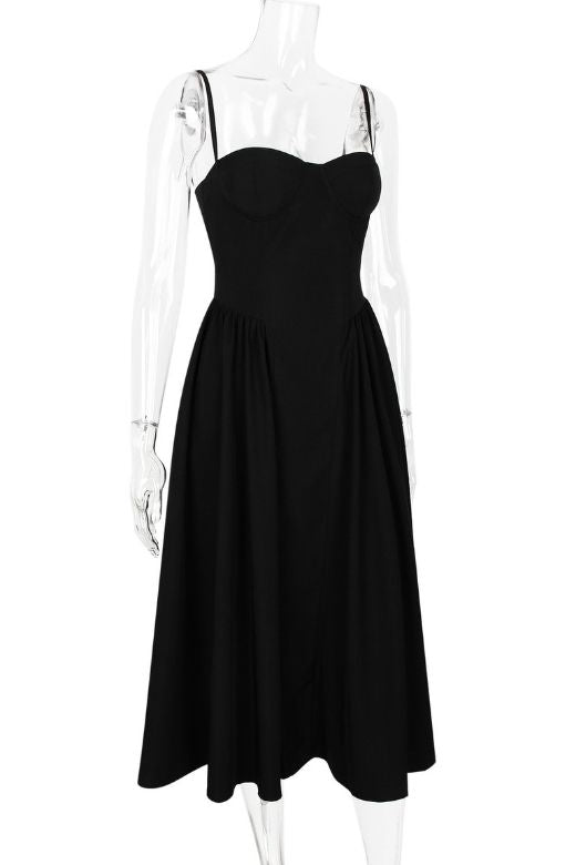 Everly Midi Dress - Classic Black