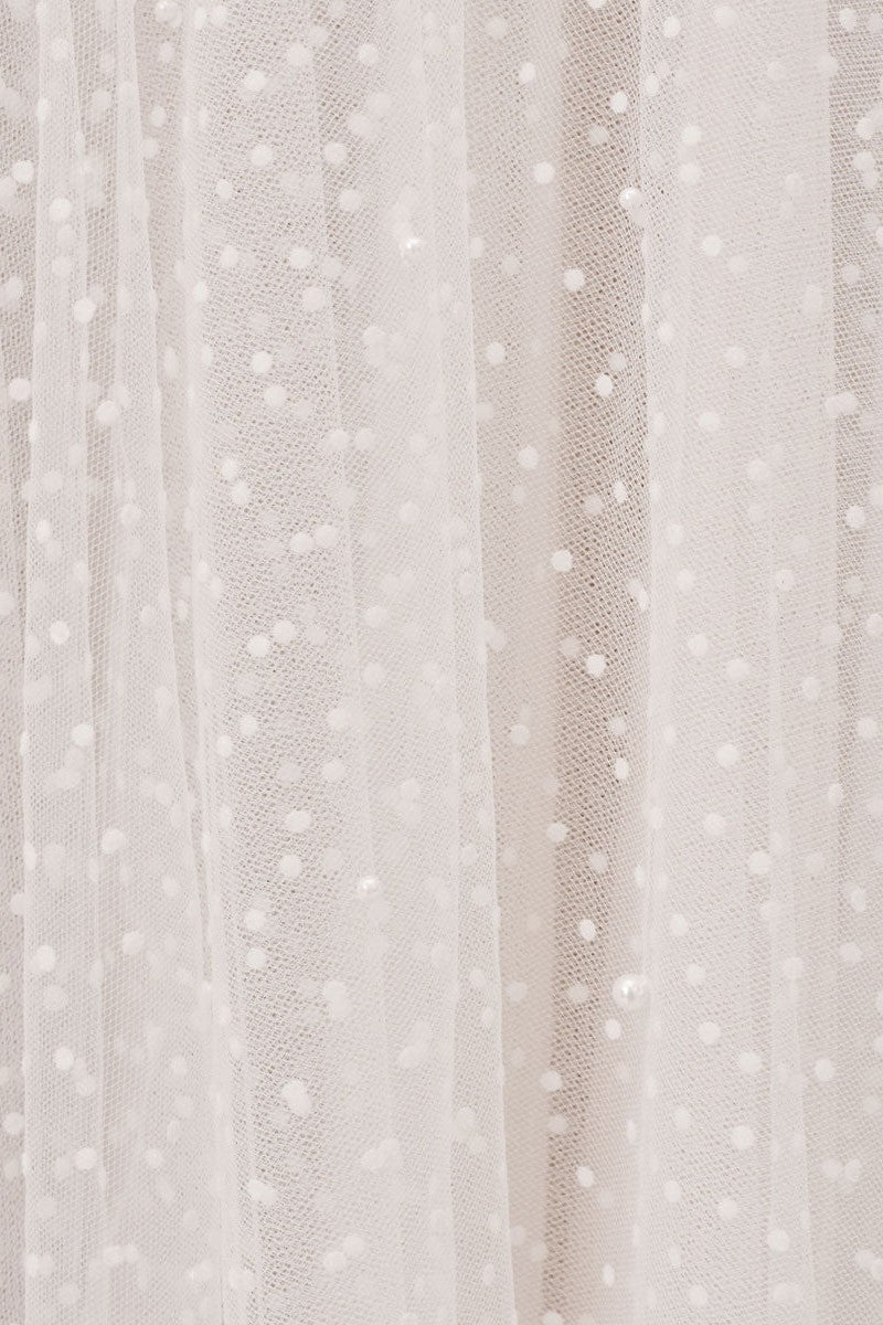 Exclusive White Wedding Dresses T-Length A-Line Sweetheart Pearls Spaghetti Straps Tea-Length Bridal Dress