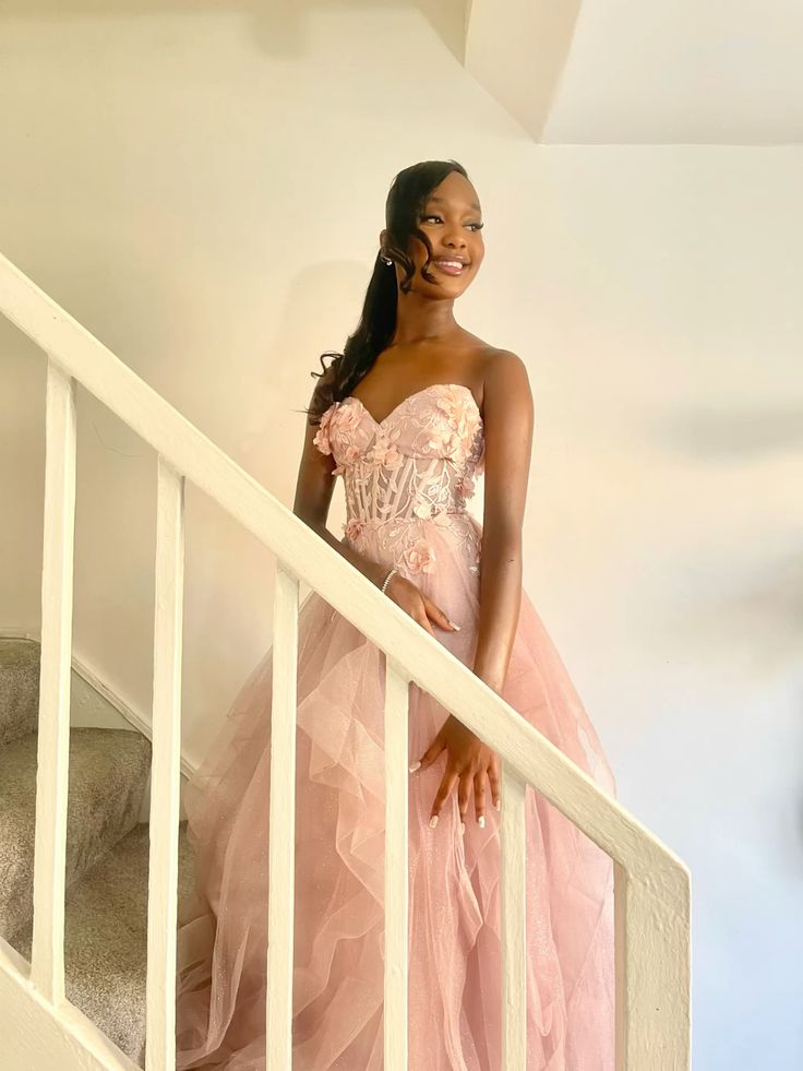 Sweetheart Neck Pink Tulle Prom & Evening Dress Graduation Dress - FashionDia
