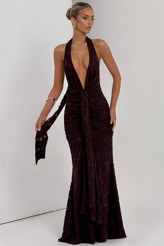 Tie Up Ruched Dress with Premium Everyday Styling Boutique Fashion Style