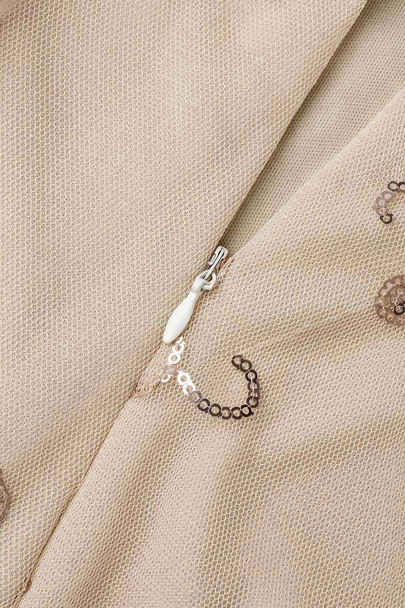 Celebrities Elegant Solid Sequins Frenulum V Neck Evening Dress Dresses(4 Colors) - View 4 | VelvetHem
