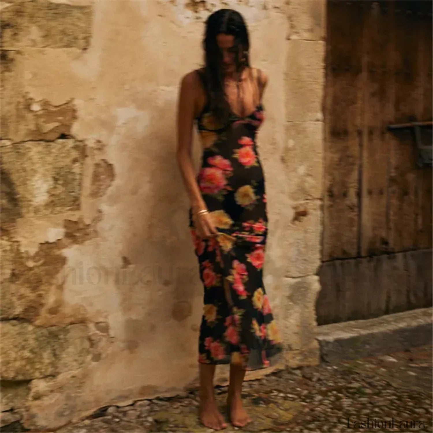 Minimalist Fairy Grunge Strappy Dress for Modern Fashion Wear
