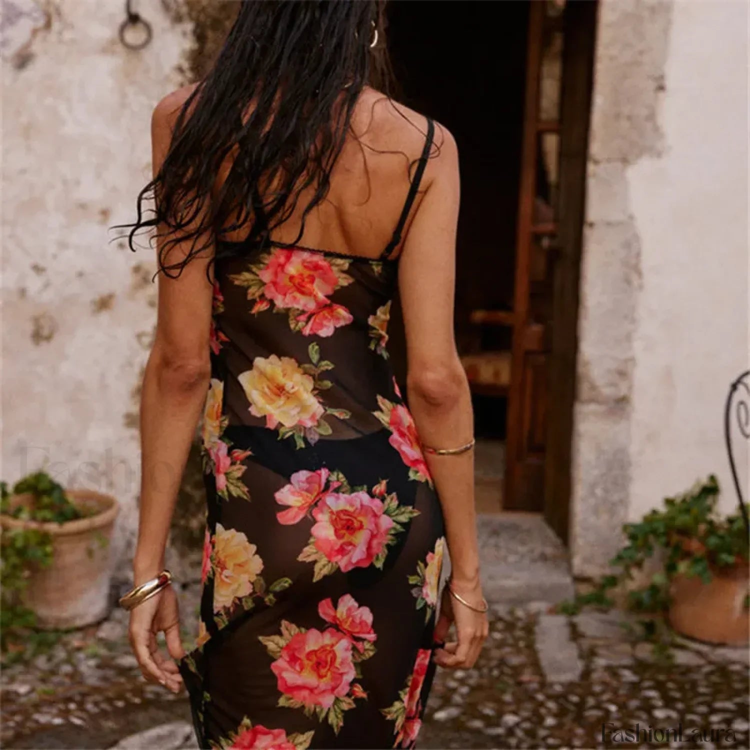 Minimalist Fairy Grunge Strappy Dress for Modern Fashion Wear