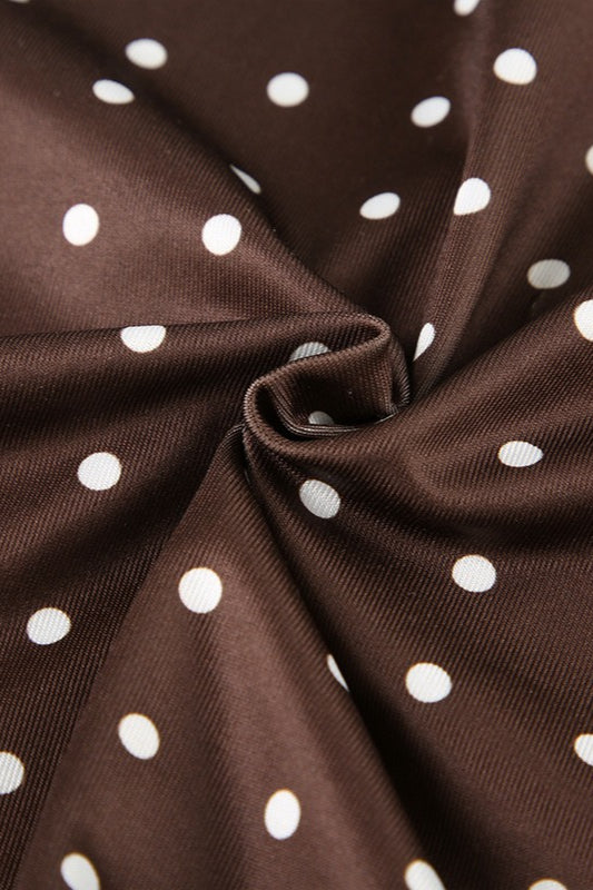 Fl Polka Dots Dress with Relaxed Everyday Styling Boutique Fashion Style