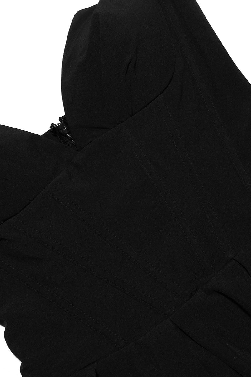 Strapless Corset A Dress with Relaxed Fit and Modern Casual Wear