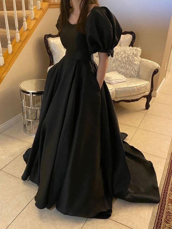 Black Long Prom Dress, Evening Dress