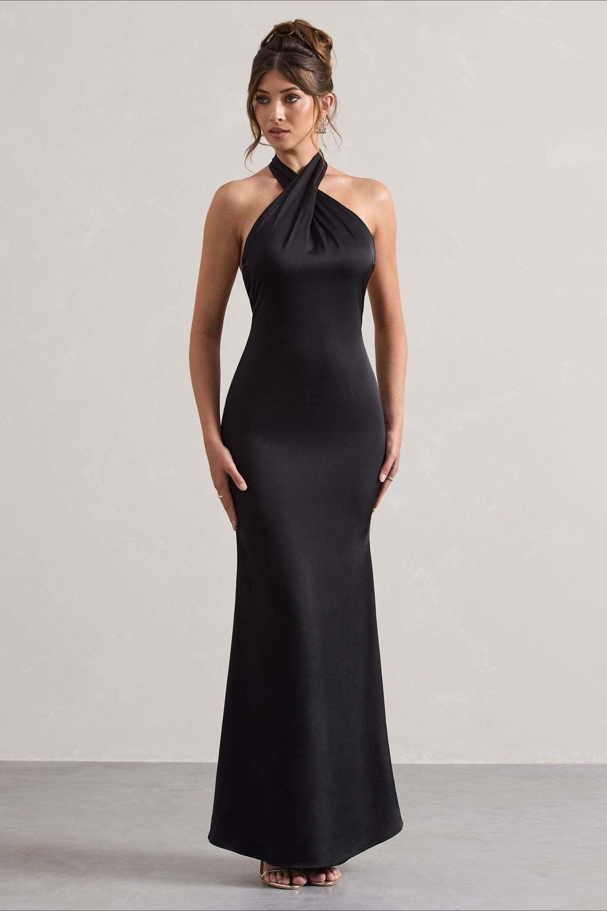 Slim Fit Halter Dress with Relaxed Fit and Seasonal Wardrobe Essential