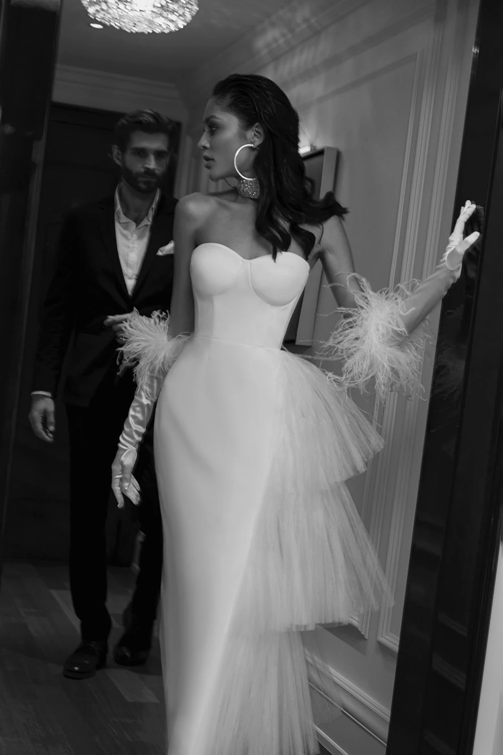 White evening dress Sexy Prom Dress