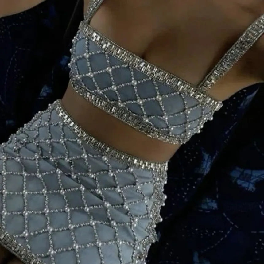 Sexy Beaded Homecoming Dresses, Two Pieces Party Dress     fg8161