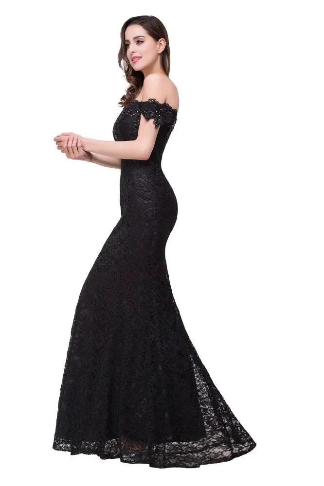 Floor-Length Mermaid Lace Off Shoulder Bridesmaid Dresses (ZD13088)