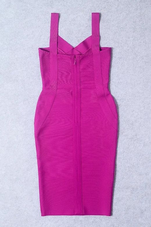 Freya Bandage Dress - Magenta Pink
