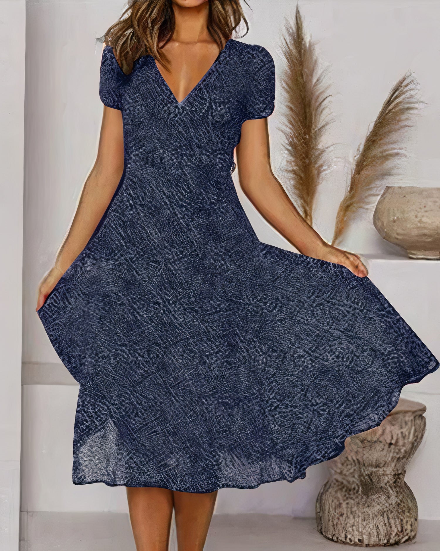 Dolores Statement Floral Chiffon Dress for Summer Chic Silhouette Collection