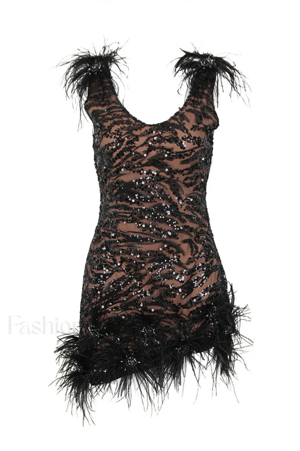 Gina Elegant Black Dress S / Black