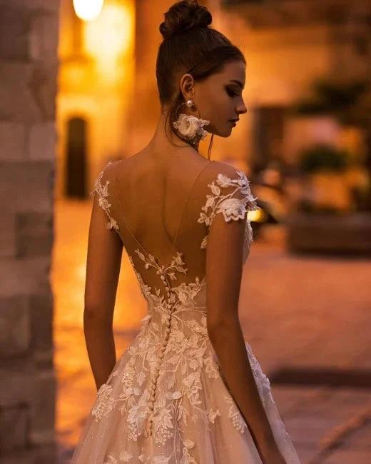 Gorgeous wedding dresses A line | Wedding dresses lace (ZD13913)
