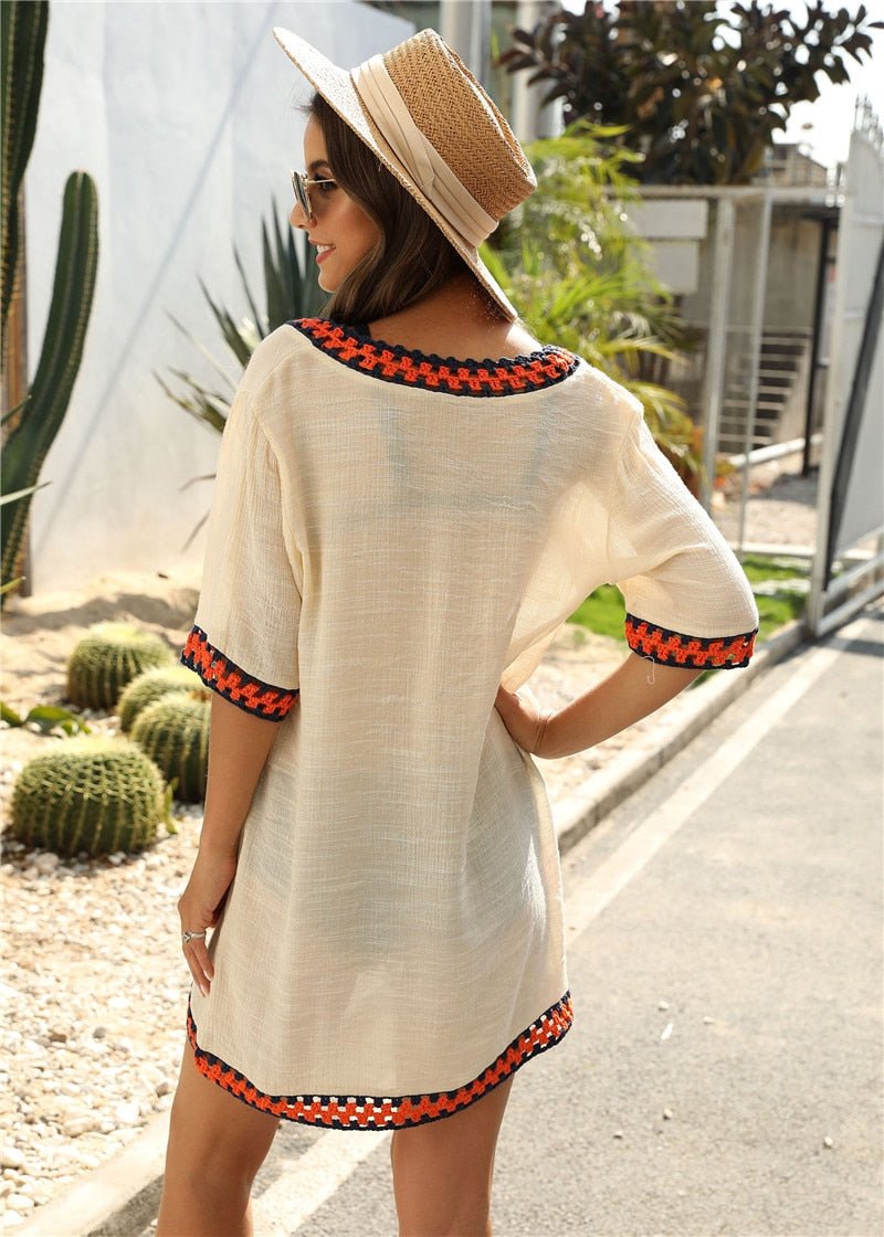 Kamila Minimalist Beach Dress Cover Designer Edit