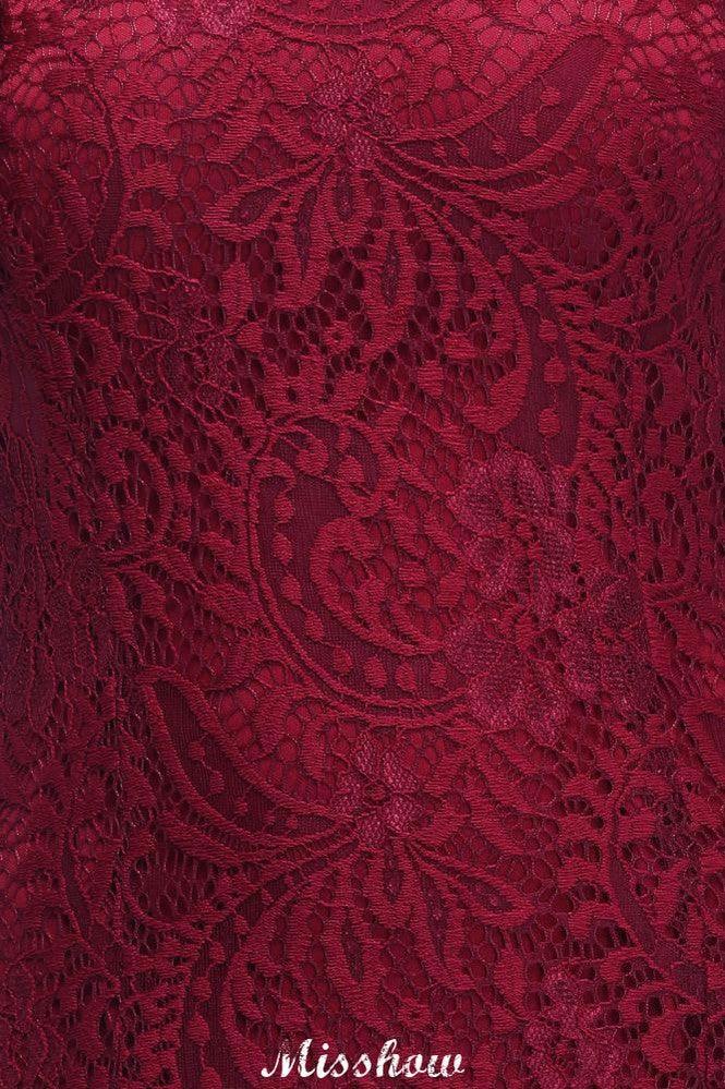 Halter Mermaid Evening Dress Floor Length Lace Burgundy Bridesmaid Dresses (ZD12879)