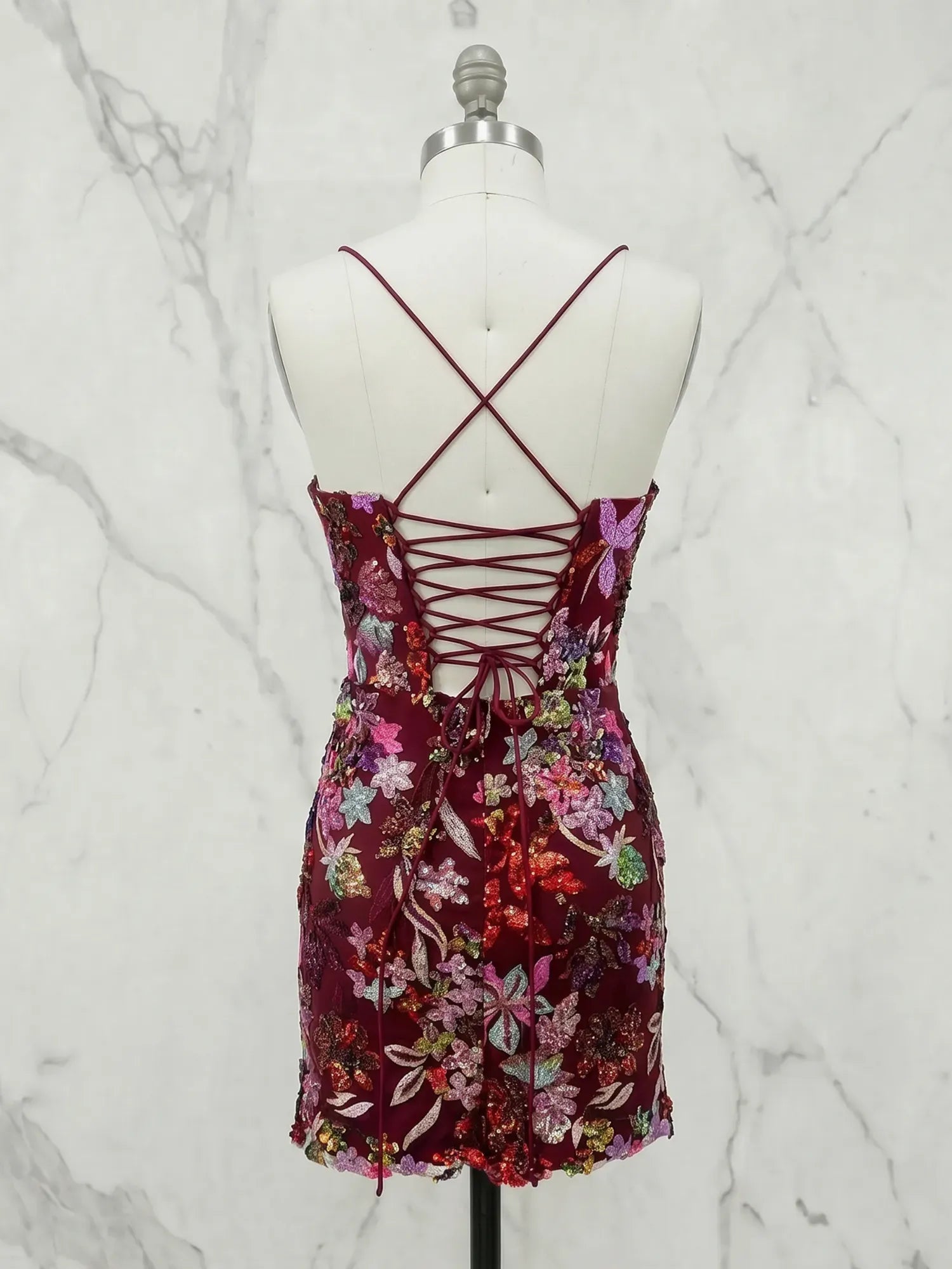 Strapless Beaded Tiered Ruffle Mini Homecoming Dresses