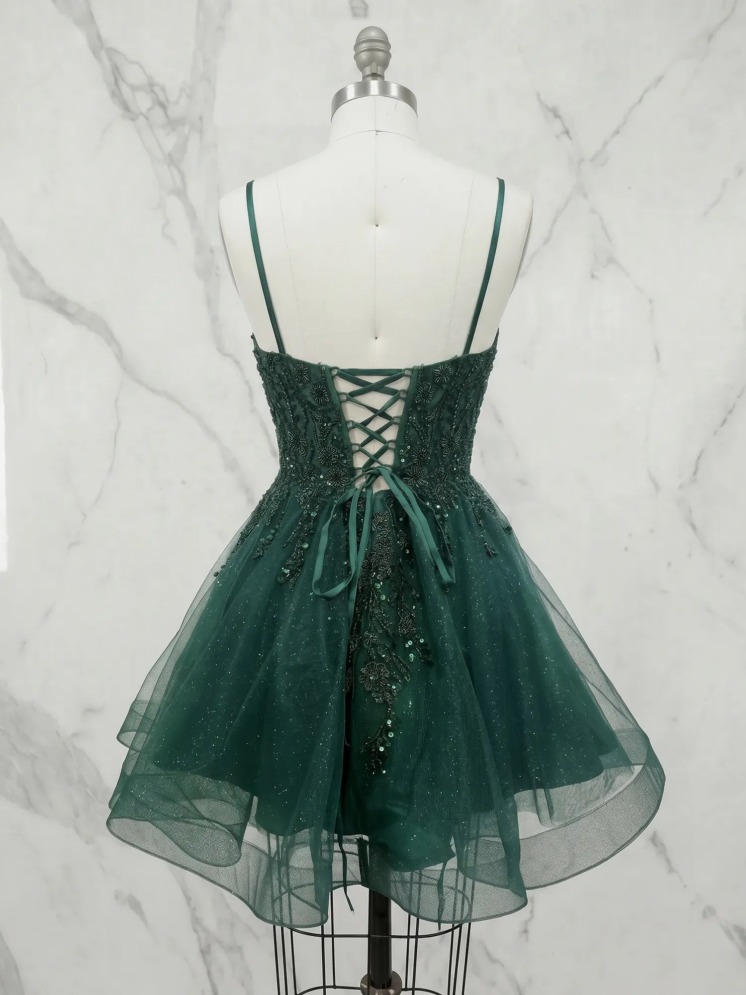 Sweetheart Sequin Corset Short Homecoming Dresses with Illusion Mesh Insert