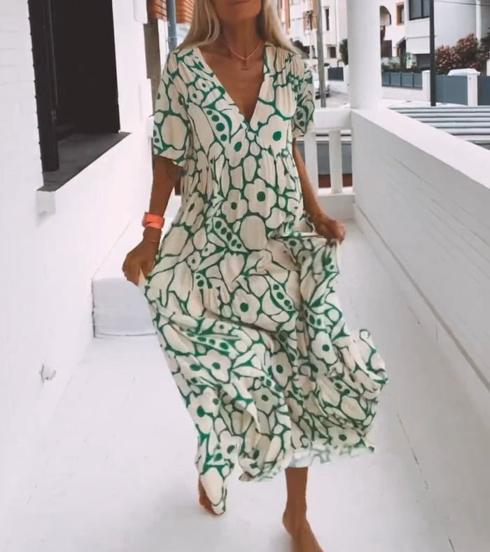 Valentina Timeless Floral Dress for Women Premium Wardrobe Essential