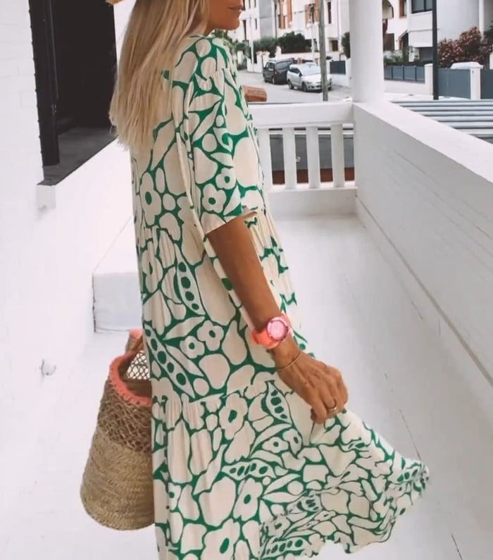 Valentina Timeless Floral Dress for Women Premium Wardrobe Essential