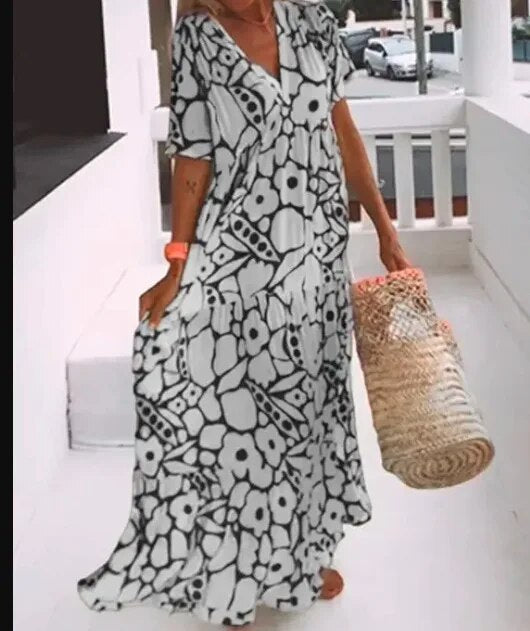 Valentina Timeless Floral Dress for Women Premium Wardrobe Essential