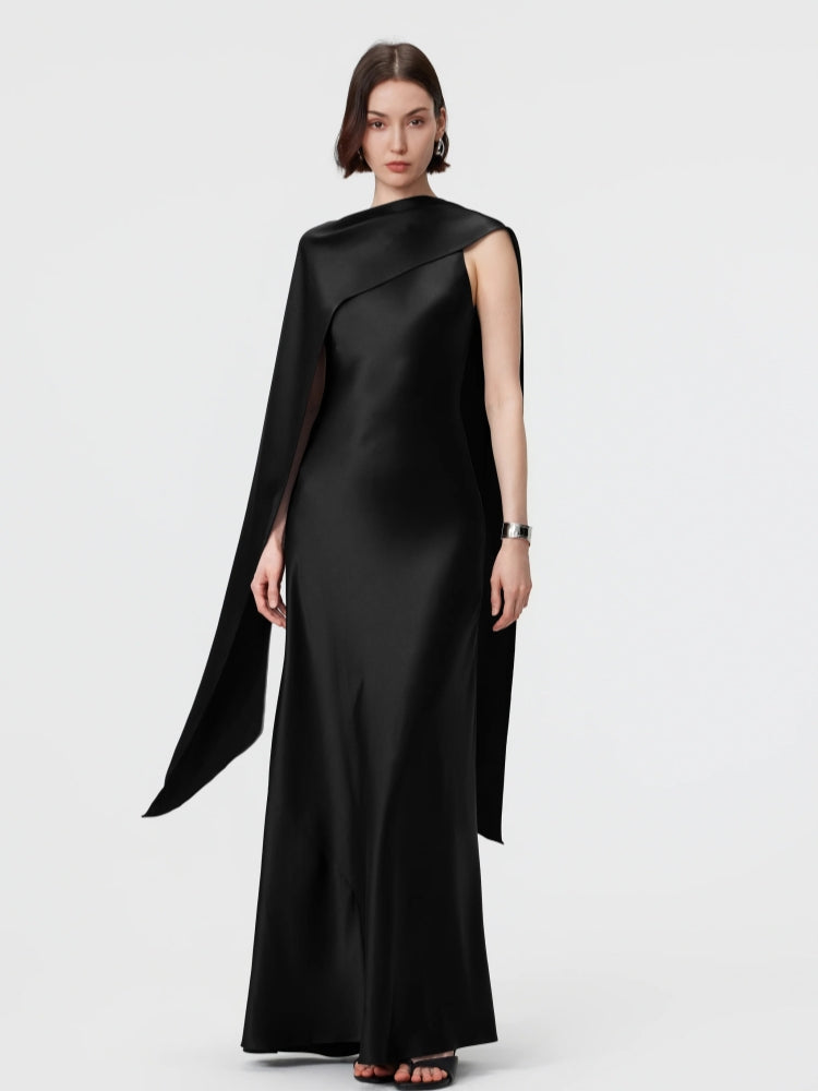 Convertible High-Neck Gown - Espresso