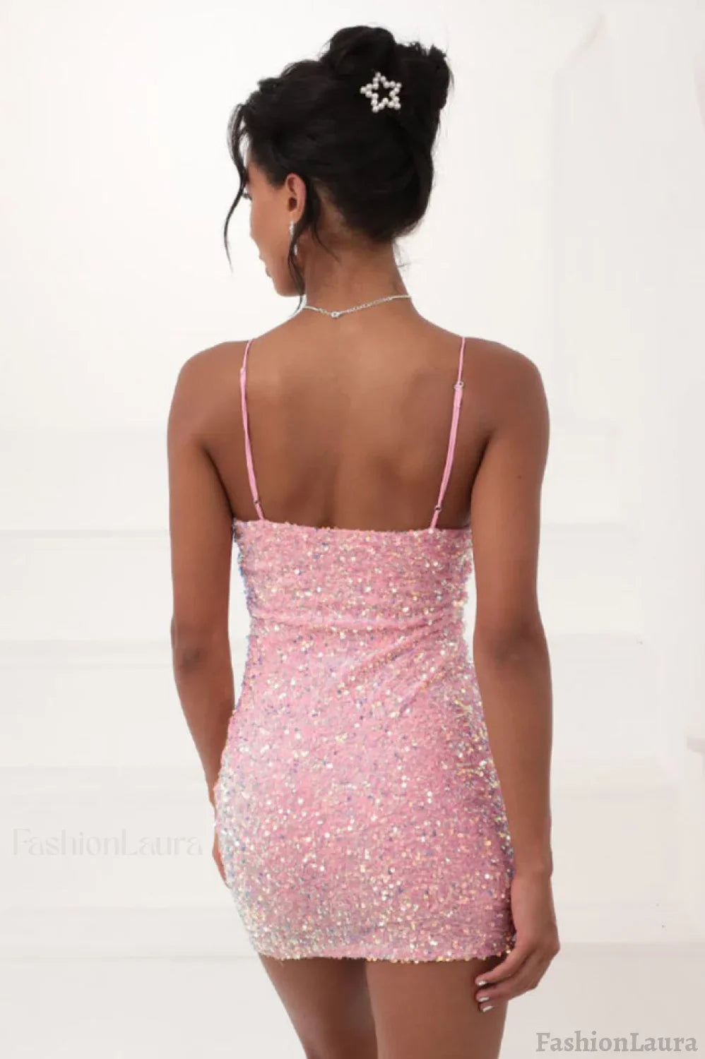 Iridescent Sequin Stylish Bodycon Dress