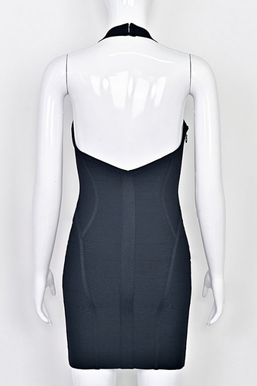 Isabella Bandage Mini Dress - Classic Black