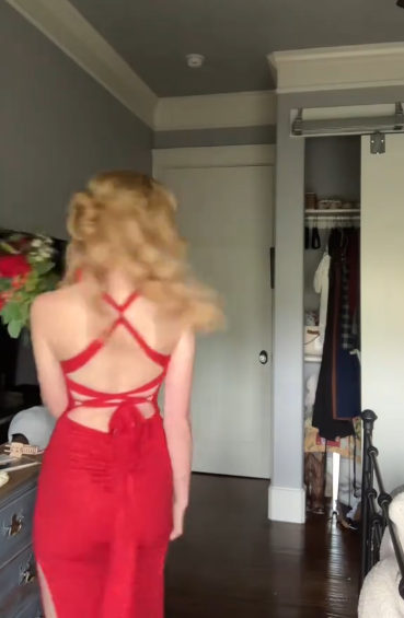 Red Sheath Long Prom Dress With Side Slit Sexy Formal Evening Dress