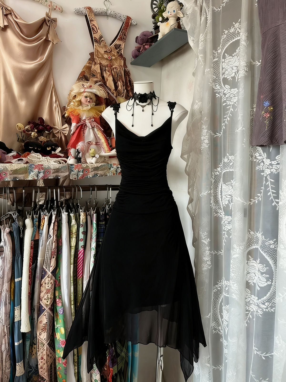A-Line Burgundy Prom Dress Applique Straps Vintage Dress