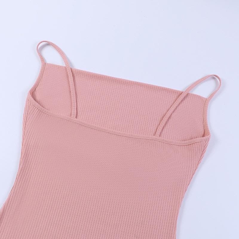 Sleeveless solid ribbed cowl neck backless ruffle maxi dress