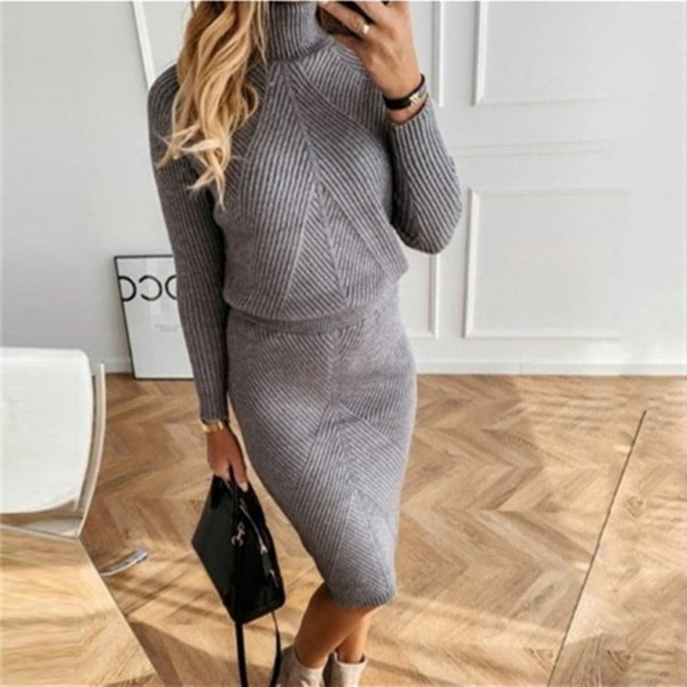 Amada Cozy Knitted Dress for Women Wardrobe Essential