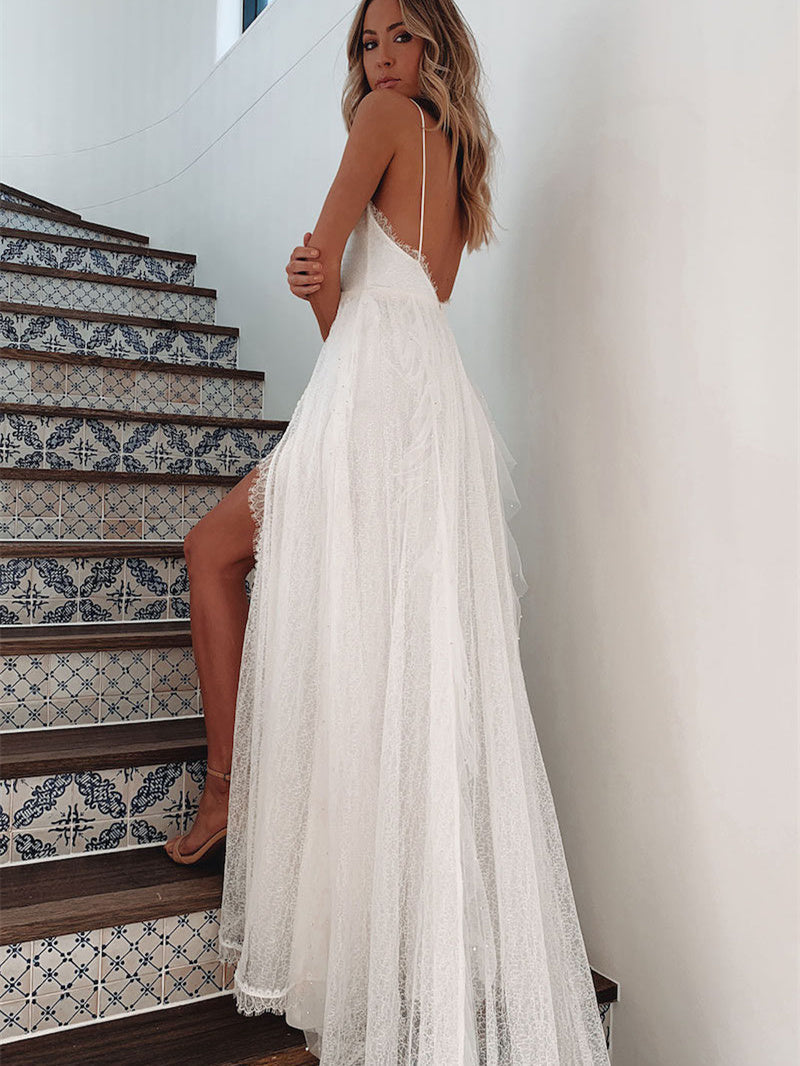 Halter Opening Dress - Fashionpara