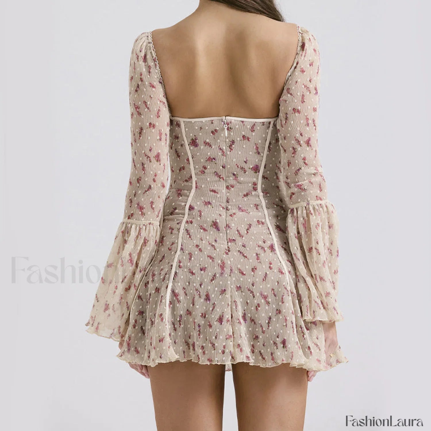 Lace French Light Dress with Relaxed Fit and Seasonal Wardrobe Essential
