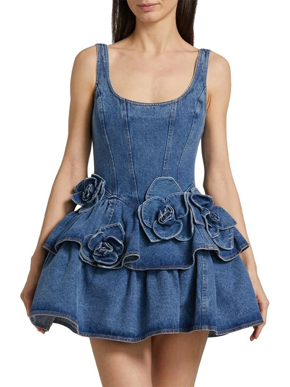 London Denim Mini Dress - Fashion Pov