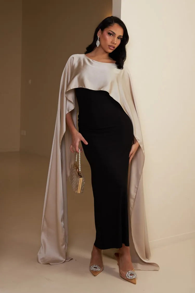 Elegant Red Mermaid Prom Dress Elastic Satin Square Long Sleeves Floor Length Formal Evening Dress vestido de gala