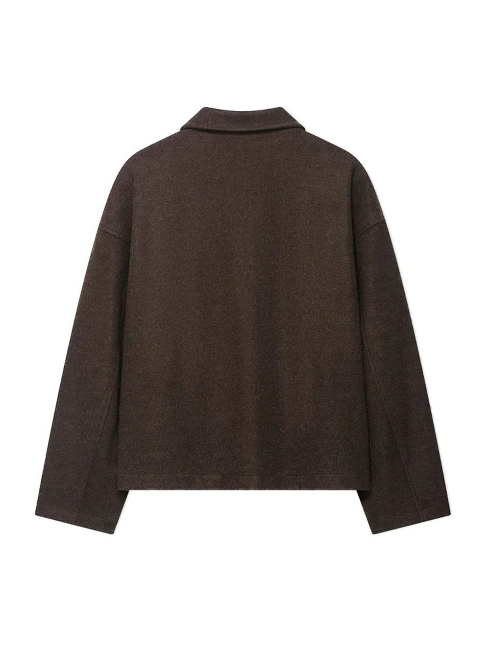 Lucia Zip Front Wool-Feel Jacket