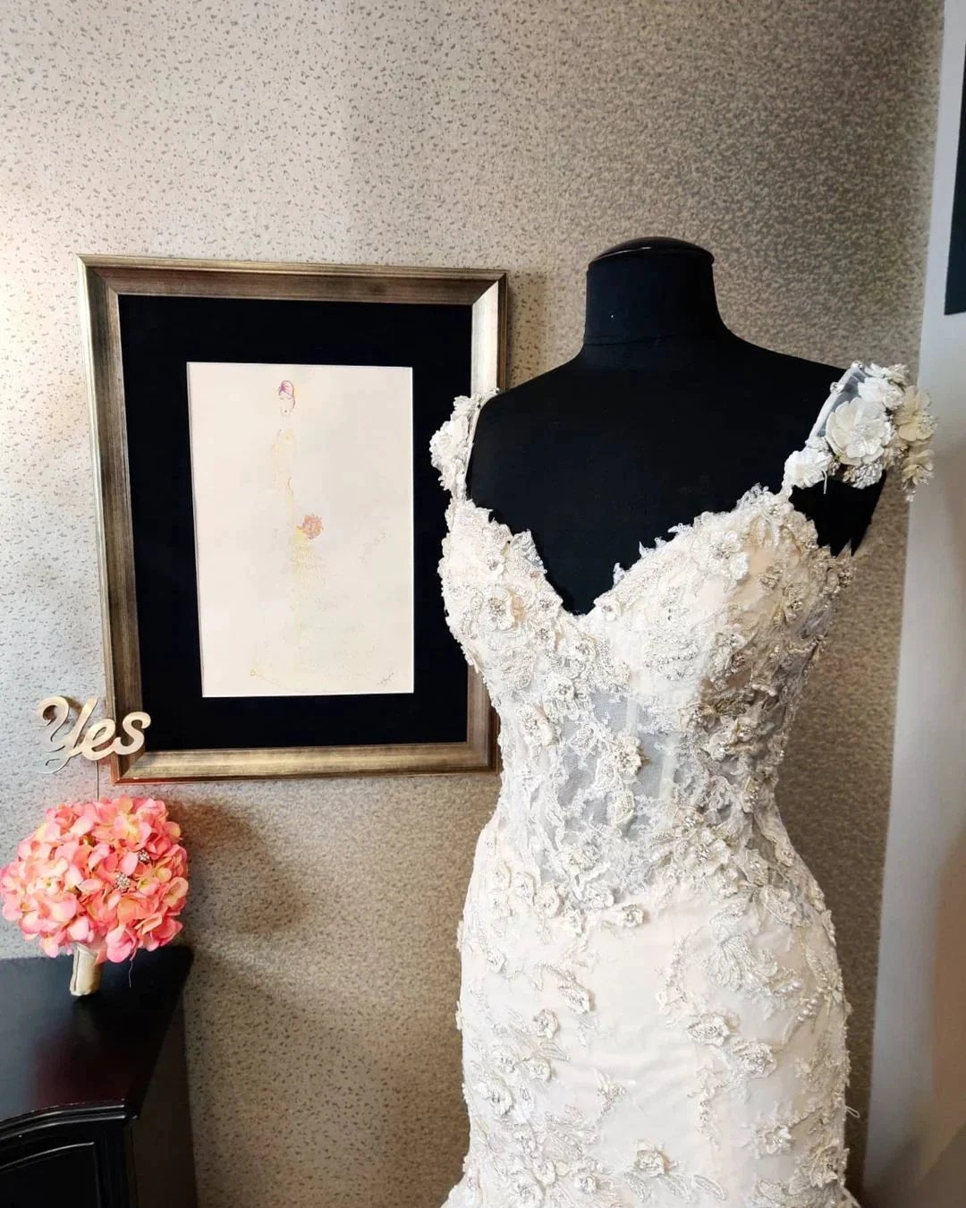Luxury Mermaid Sweetheart Lace Backless Wedding Dress (ZD14434)