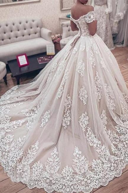 Luxury wedding dresses princess | Lace wedding dresses (ZD13905) - View 2 | VelvetHem
