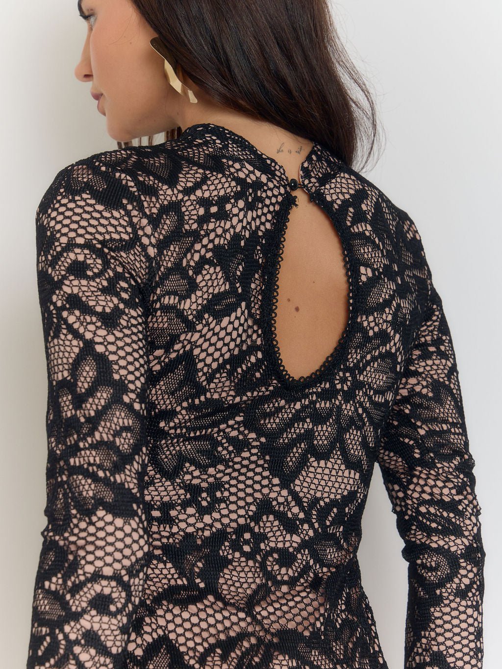 Lydia Hollow Out Mini Dress