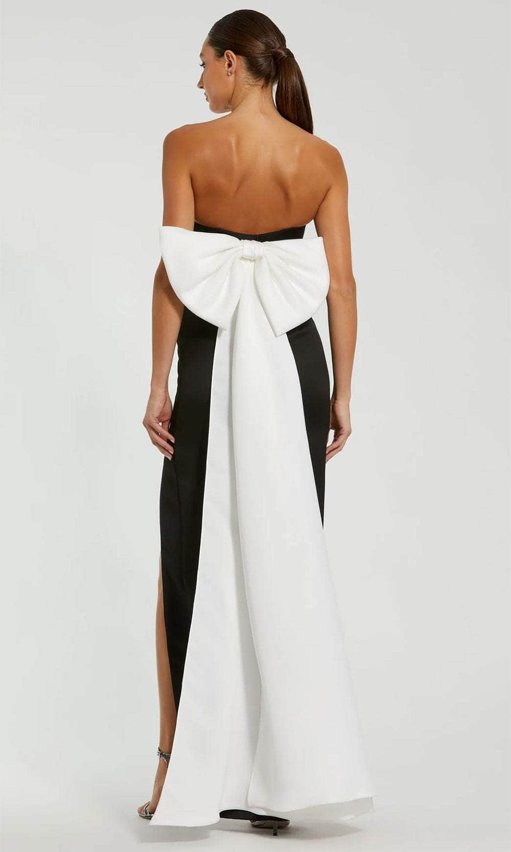 Strapless Ruched Detail Prom Gown - View 2 | VelvetHem