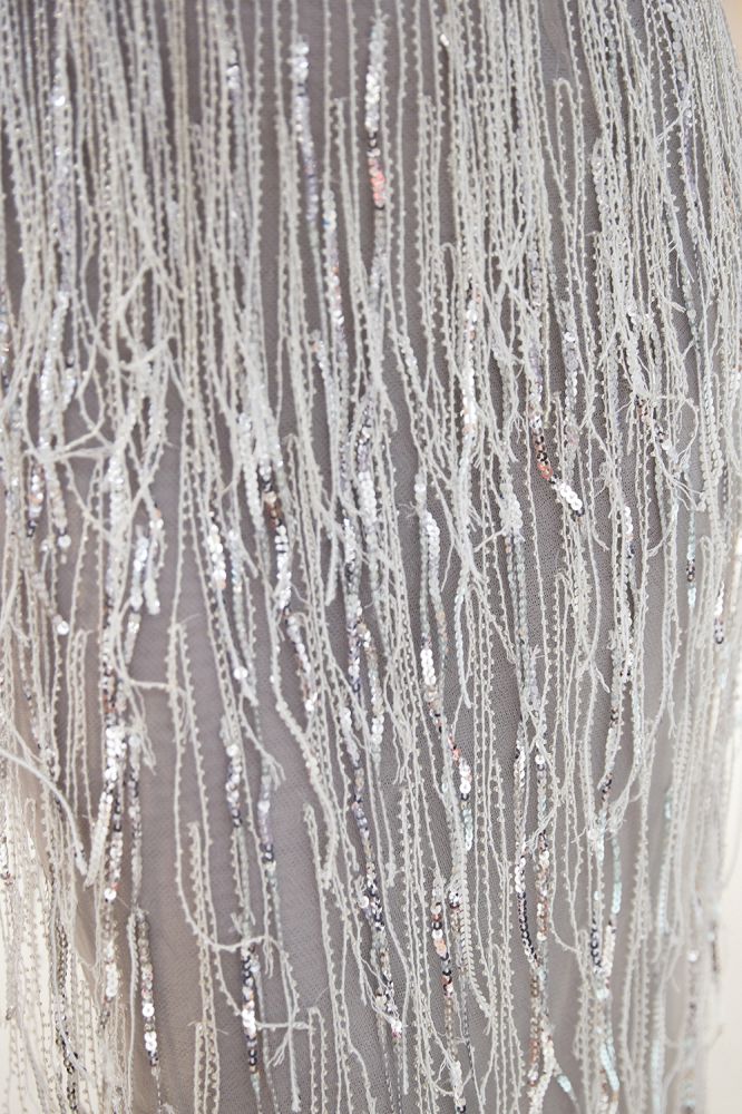 MARY Mermaid Deep V-Neck Sleeveless Tassel Beading Party Dresses