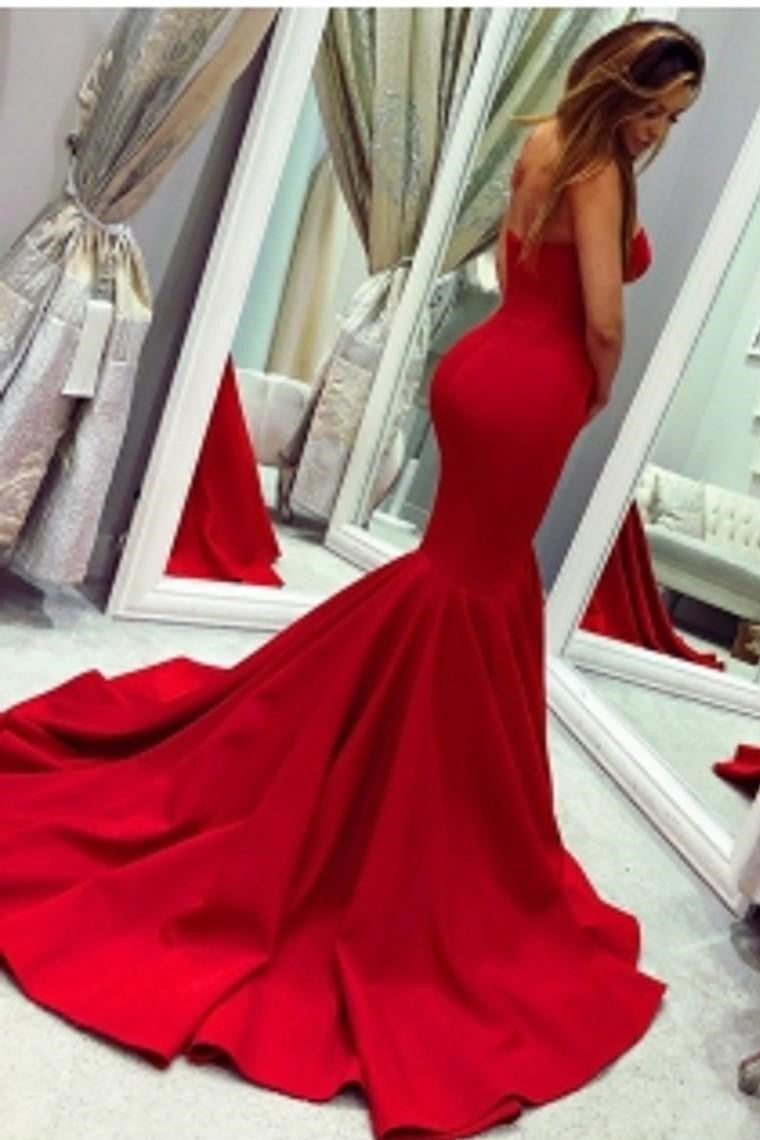 Mermaid Sweetheart Prom Dress Floor Length Long Evening Dress